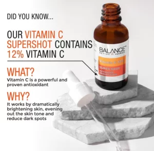 Vitamin C Brightening Serum is formulated with 3% Active Vitamin C